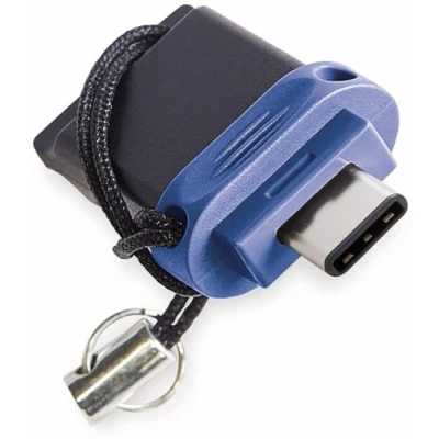 Image de Clé usb et C 32go Verbatim 3.0 bleu