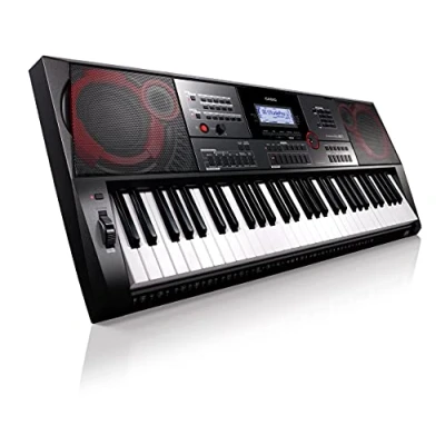 Image de Clavier Casio CT X5000 61 touches dynamiques 800 sons Gris et Rouge