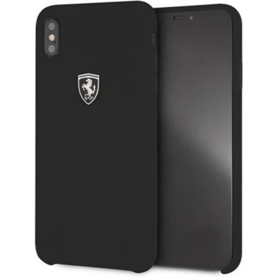 Afbeelding van Ferrari Silicone Back Case Geschikt voor Apple iPhone XS Max (6.5&quot;) Zwart
