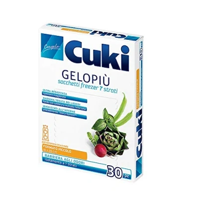 Image de Cuki Geloplus Sacs congélateur 7 petites couches 18 x 28 cm 1,5 L 1 lot de 30 pièces