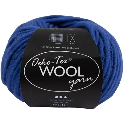 Afbeelding van Wolgarens, blauw, L: 50 m, gr/ 1 bol