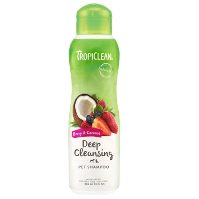 Afbeelding van Tropiclean Deep Cleaning Shampoo Berry&amp;Coconut Hondenvachtverzorging 355 ml
