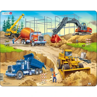 Afbeelding van Larsen Legpuzzel Maxi De Bouwplaats 30 Stukjes