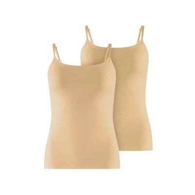 Afbeelding van Falke Daily Comfort 2PACK SOFT Hemd, Dames, Maat: XS, Camel