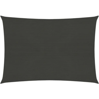 Afbeelding van Zonnezeil 160 g/m 3,5x4,5 m HDPE antracietkleurig