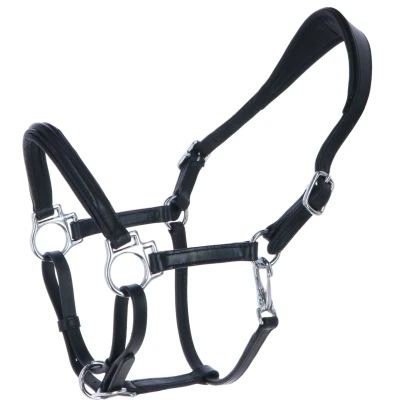 Afbeelding van HB Halster Showtime Little Sizes Leer Zwart A Pony Agradi.be