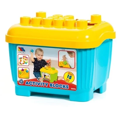 Afbeelding van Bouwspel Moltó Blocks &amp; Puzzles 15 Onderdelen