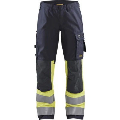 Afbeelding van Blaklader Multinorm dameswerkbroek Inherent met stretch 7187 1512 Marine/High Vis Geel