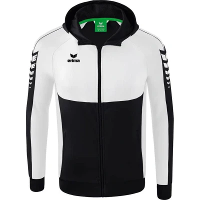 Afbeelding van Six Wings trainingsjack met capuchon dames zwart/wit / 38