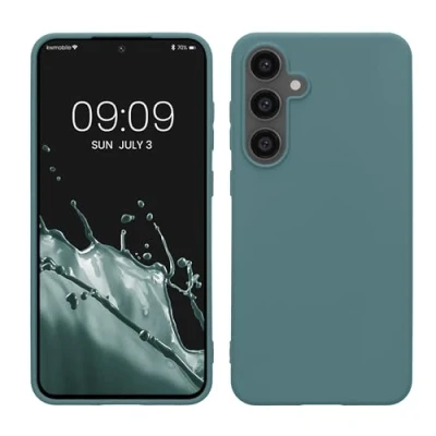 Afbeelding van kwmobile telefoonhoesje geschikt voor Samsung Galaxy S24 FE Hoesje smartphone Back cover in Arctische nacht