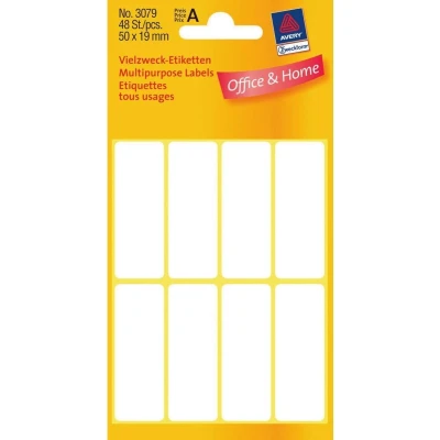Afbeelding van Huismerk Avery 3079 Handmatige Etiket 50x19mm