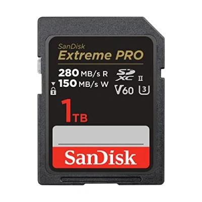 Image de SanDisk Extreme Pro Carte mémoire flash 1 To Video Class V60 / UHS II U3 Class10 SDXC