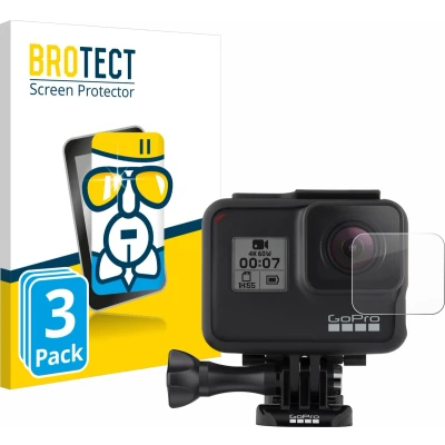 Afbeelding van BROTECT Screenprotector voor GoPro Hero 7 Black Lens (Behuizing) Folie Beschermfolie Beschermglas transparant (3 Stuks)