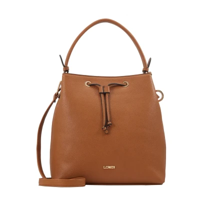 Afbeelding van L.CREDI Ebony Handtas, Dames, Maat: One Size, Cognac