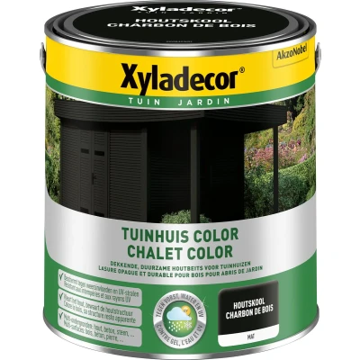 Afbeelding van Xyladecor Color houtbeits tuin 2,5l houtskool