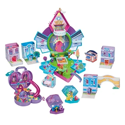 Afbeelding van My Little Pony Mini Magische Wereld, Equestria collectie, personaliseerbare set met meer dan 120 delen