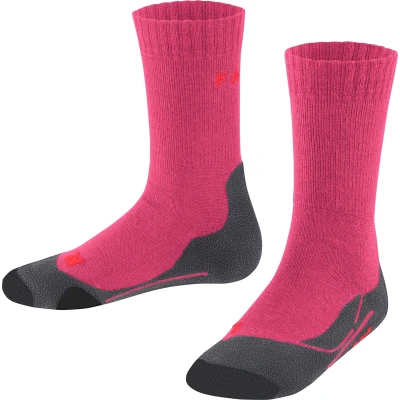 Afbeelding van Falke TK2 Trekking Functional Mediumstrong Cushioned Sportsokken voor kinderen, Maat: 27/30, Rose