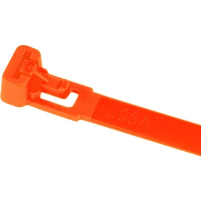 Afbeelding van Kortpack Oranje Hersluitbare Kabelbinders 540 Mm Lang X 7.6 (100 Stuks)