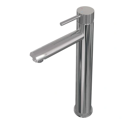 Afbeelding van Brauer Chrome carving Wastafelmengkraan opbouw hoog model a chroom
