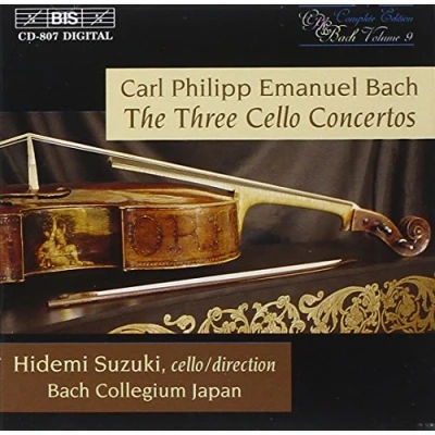 Afbeelding van Hidemi Suzuki, Bach Collegium Japan C.P.E. Bach: The Three Cello Concertos (CD)