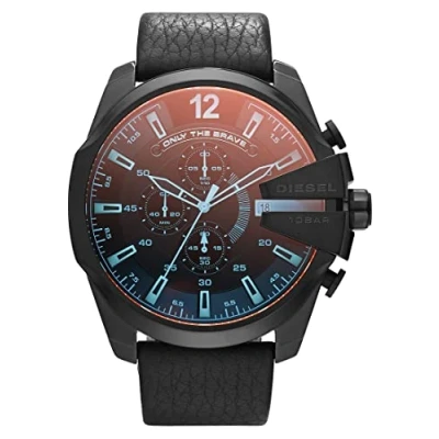 Afbeelding van Diesel Chief Series Herenhorloge, chronograaf uurwerk met band in siliconen, roestvrij staal of leer
