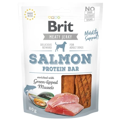 Afbeelding van 80g Brit Jerky Zalm Eiwit Bar Hondensnacks