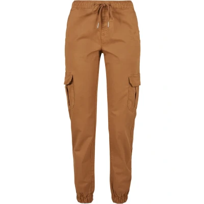 Afbeelding van Urban Classics HIGH Waist Cargobroek, Dames, Maat: XXL, Toffee