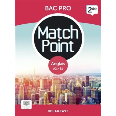 Image de Match Point Anglais 2de Bac Pro (2023) Pochette élève