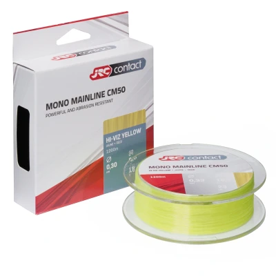 Afbeelding van JRC Contact CM50 Nylon vislijn Hi Viz Yellow 1200m 0.30mm (8kg)
