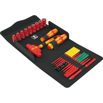Afbeelding van Wera Kraftform Kompakt VDE 24 Allrounder Set 1 Wisselklingset Kruiskop Phillips, Pozidriv, Torx, Plat, Inbus, Binnen vierkant (Robertson), Dop