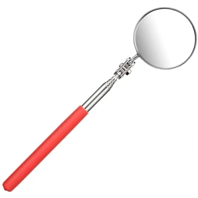 Afbeelding van telescopische inspectiespiegel auto mechanische spiegel gereedschap ronde universeel opvouwbaar roestvrij staal voor onderhoud 150 685 mm diameter 50