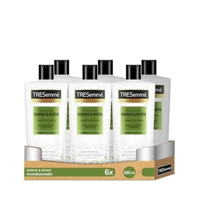 Image de Tresemmé Après shampoing nutritionnel vagues et boucles à l&#039;huile de noix coco 685 ml x 6