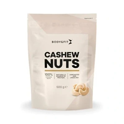 Afbeelding van Body &amp; Fit Pure Cashews Superfood Cashewnoten 500 gram (1 Zak)