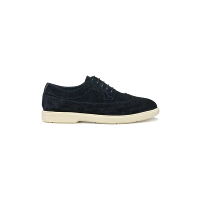 Afbeelding van Geox Spherica Veterschoenen, Heren, Maat: 42, Dark navy Leer