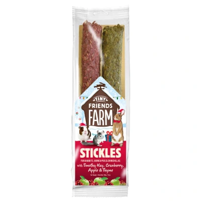 Afbeelding van Tiny Friends Farm Happy Christmas Hearts Veenbes Abrikoos 120 gr