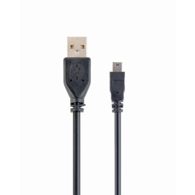 Afbeelding van Gembird 1,8m USB 2.0 A/mini M kabel A Mini B Zwart