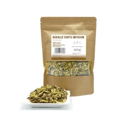 Image de FRISAFRAN réglisse en bâton COUPÉ POUR infusion Digestif Détox de Thé Racine Directement du producteur 500g