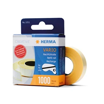 Afbeelding van HERMA 1051 Vario permanente pads, rol van 1000 stuks