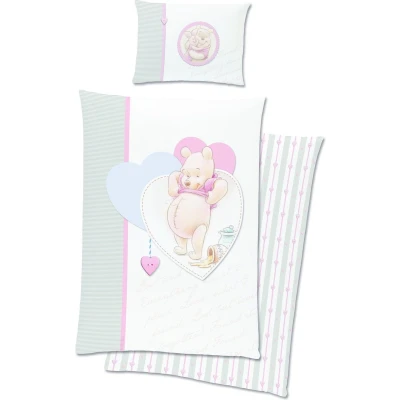 Afbeelding van Disney Winnie the Pooh BABY Dekbedovertrek, Love 100 x 135 cm Katoen