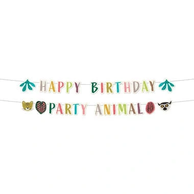 Image de Guirlande de lettres Zoo Party Lot 2 pièces