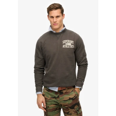 Afbeelding van Superdry Athletic Essentials CREW Sweater, Heren, Maat: Medium, Charcoal