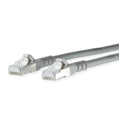 Afbeelding van METZ CONNECT Patchkabel Cat.6A AWG 26, grijs, 3 m
