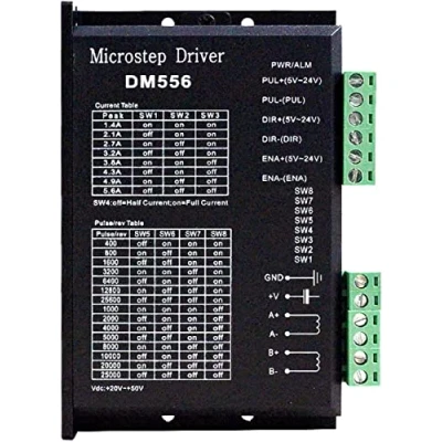 Afbeelding van TUZUK CNC Digitale Stappenmotor Driver DM556 Controller 2 Fase 20 50V DC Max 5.6A 128 Divisie voor Nema 23, 24 en 34