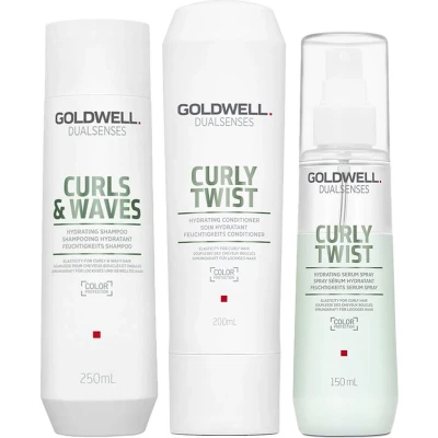 Afbeelding van Krullend haar pakket Goldwell Dualsenses Curls &amp; Waves bundel/set/pakket
