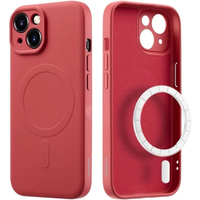 Afbeelding van imoshion Hoesje Geschikt voor iPhone 15 Siliconen Color Backcover MagSafe roze