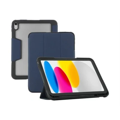 Afbeelding van Mobilis Flip cover voor tablet robuust with transparent back and reinforced corners blauw 11&quot; Apple 10.9 inch iPad Wi Fi, Fi + Cellular; A16 Cellular