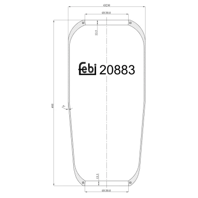 Afbeelding van Febi Bilstein Veerbalg 20883