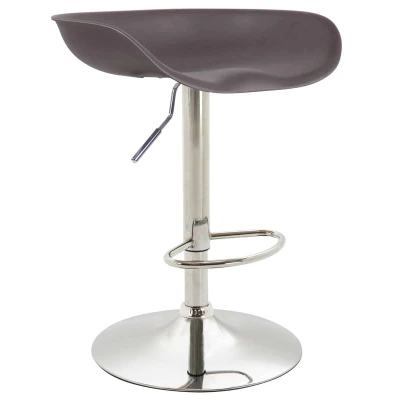 Afbeelding van Barkruk Namsos Kunststof Chrome frame Koffie