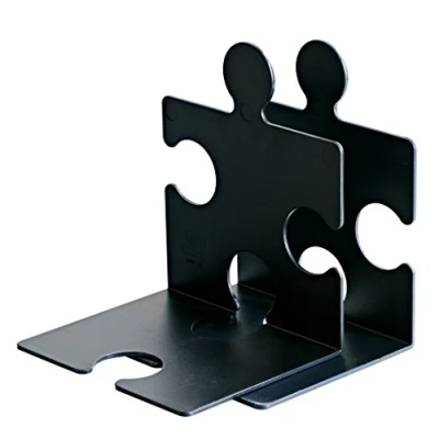 Afbeelding van Boekensteun HAN Puzzle set a 2 stuks zwart
