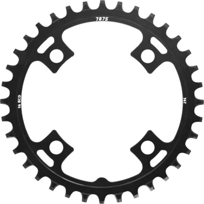 Afbeelding van Sunrace Blad 36t 4 arm 96 zwart narrow wide alu